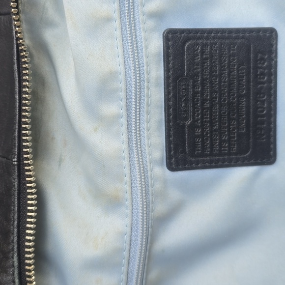 COACH Kristen Large Soft Black Leather Hobo Shoulder Bag L1026-16787 Crossbody - Picture 14 of 16